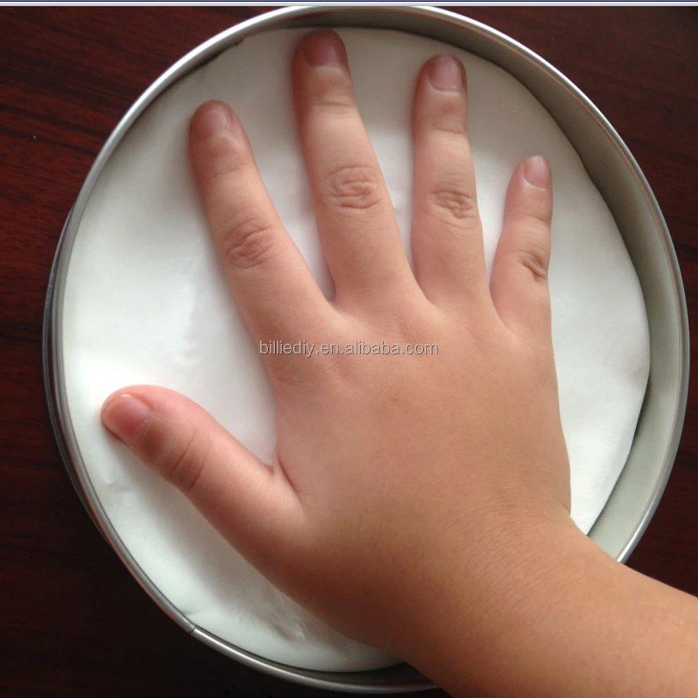 Baby handprint clay with 2D impression