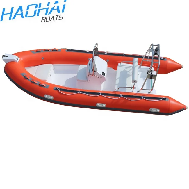 
China Hot Sale 15.7ft 4.8m Rigid Inflatable Rescue Rubber Boat with Console 