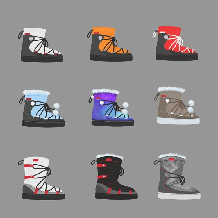 brand customized men waterproof snow boots for men