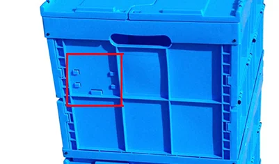 600*400*368 мм пластиковый твердый складной ящик/контейнер для хранения