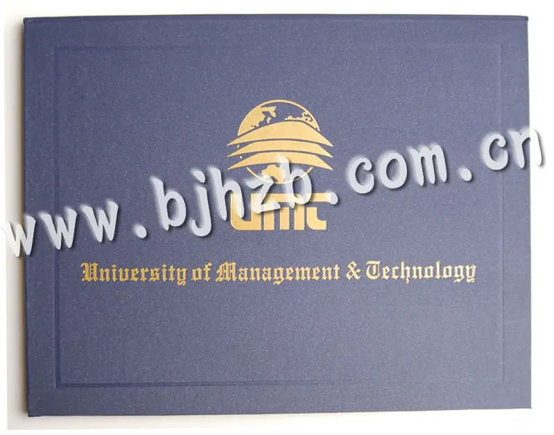 
PU leather honor graduation/diploma certificate 