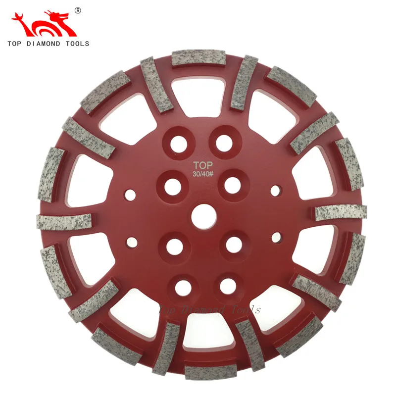 250mm PCD Diamond Grinding Heads For Grinding Concrete