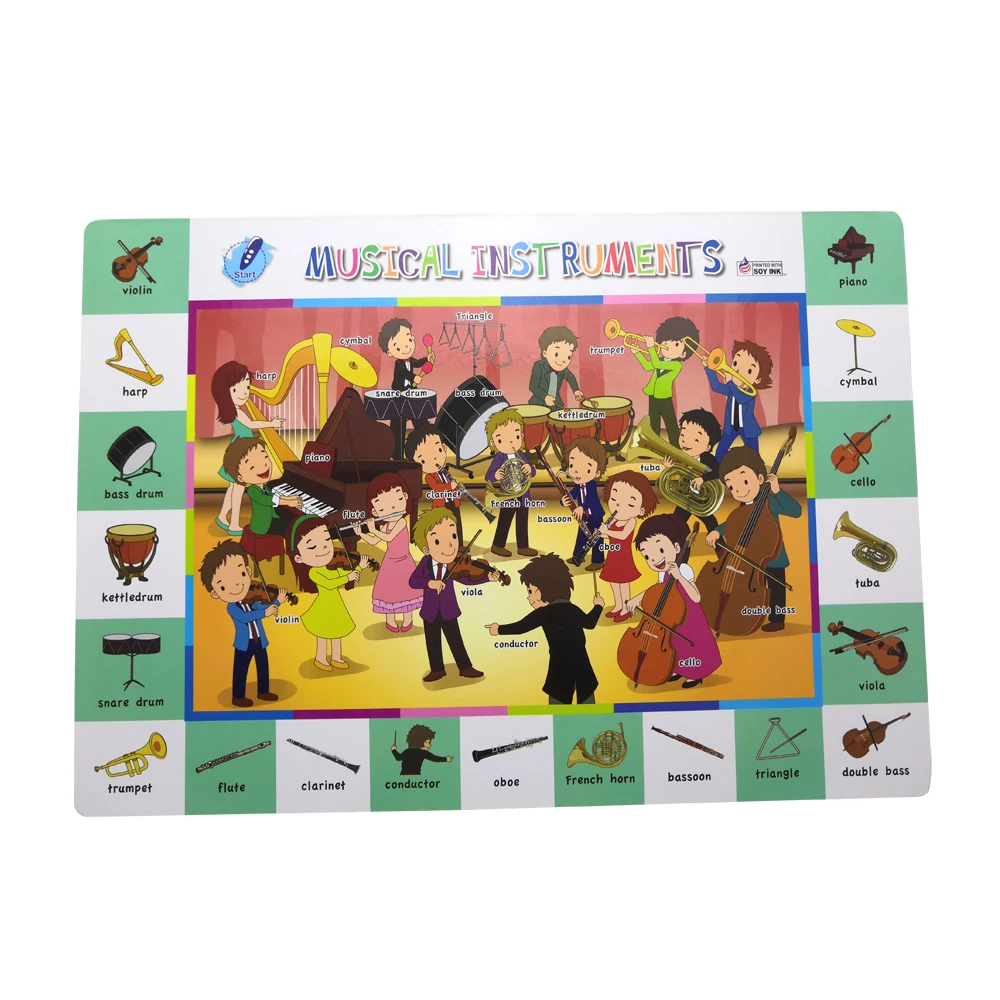 Custom Children English Alphabet Chart Language Translation Pen Learning Machine