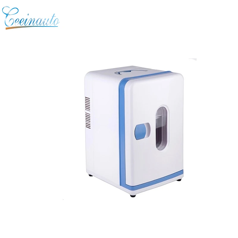 CeeinAuto DC12V portable mini car refrigerator with freezer 12L home refrigerator AC220V
