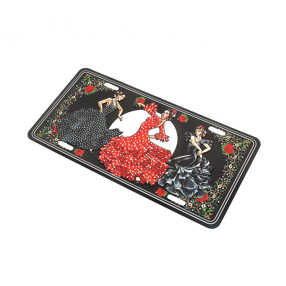 High quality make your own logo Custom Metal Car License Plate number licene plate japanese license plate for auto accessories