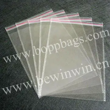 Biodegradable Transparent OPP Bags Reusable Hang Hole Polybags with Offset Printing Plastic Polybags