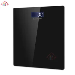 Цифровой Вес тела весы для ванной комнаты с закаленное стекло легко читать весовая шкала