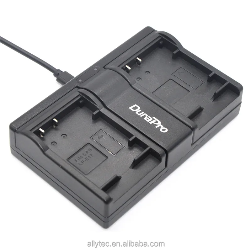
Plate USB Dual Port Camera Battery Charger for Canon LP-E17 LP E17 LPE17 