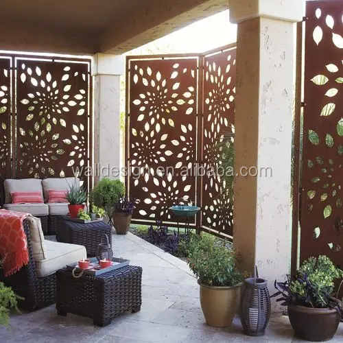high quality garden outdoor metal fence for courtyard decoration