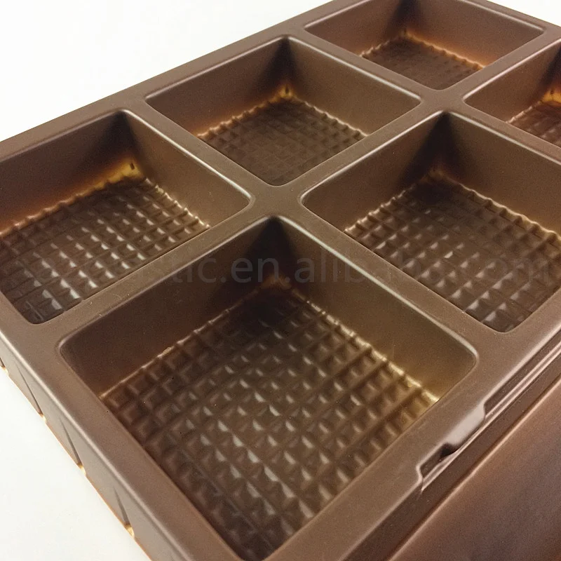 Plastic Compartment high quality mooncake packaging box plastic tray