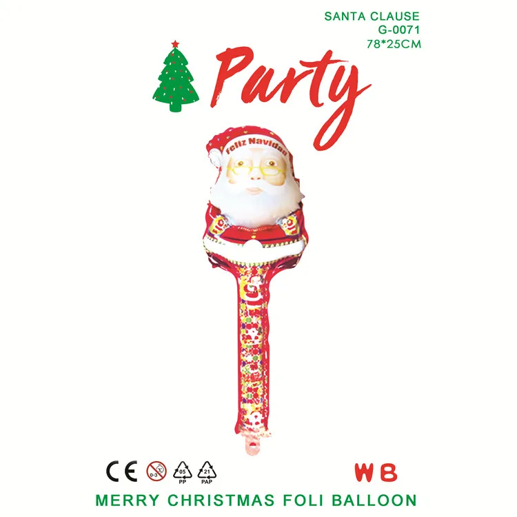 Рождественский снеговик мультфильм гелий Фольга Клаппер Придерживайтесь шар для партии