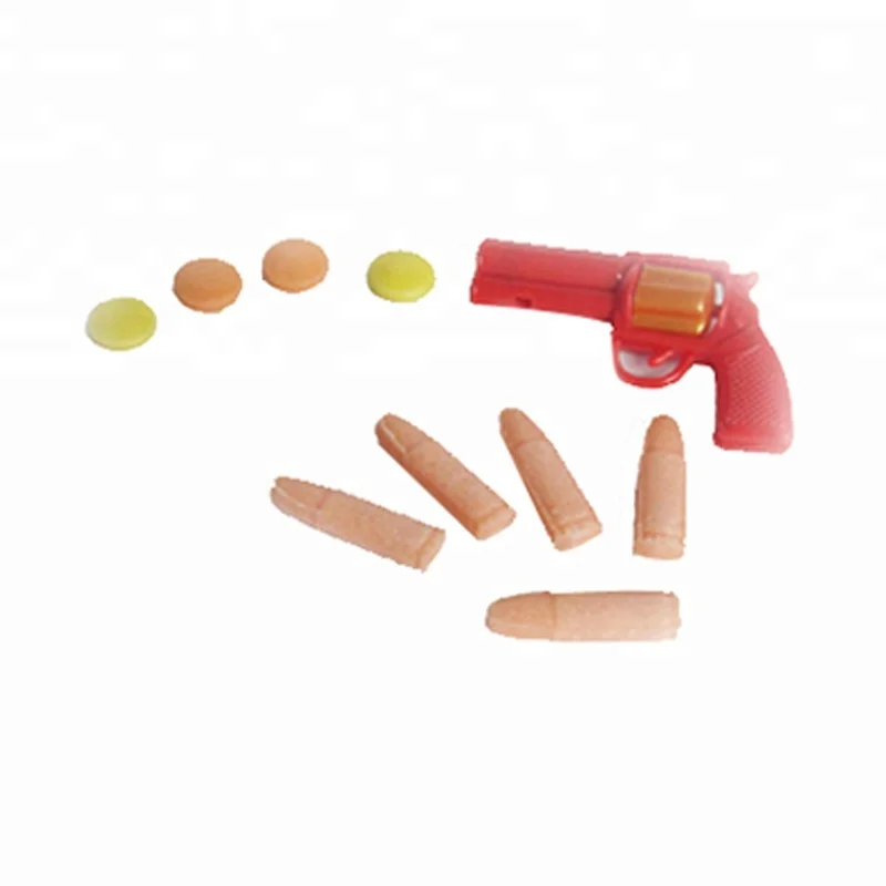  Пулевидный пистолет Кислая прессованная игрушка конфеты в таблетках