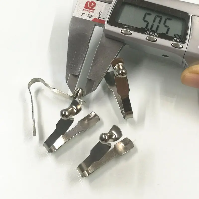 V shape spring loaded button , spring clip with button fastener tube lock scaffold