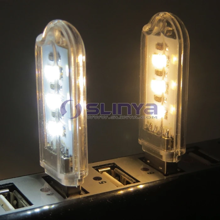 Keyboard Portable U Disk Design Mini USB 3 pcs Led Computer Light