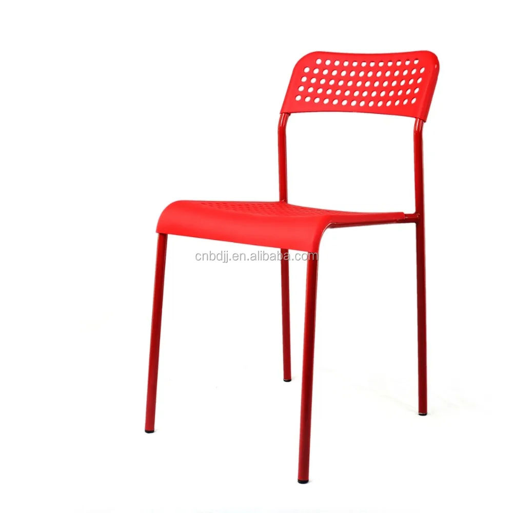  Оптовая продажа престиж цена пластиковый стул с порошковым покрытием ноги для столовой