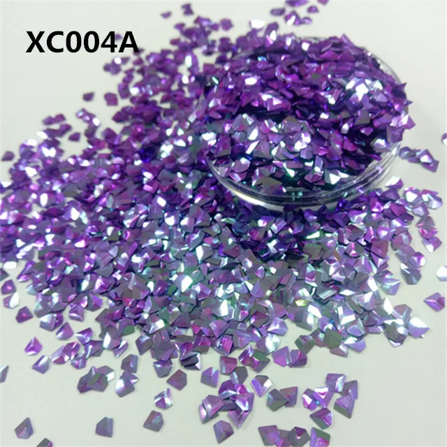 High quality 3D Diamond shape shifting color glitter powder manufacturer bulk chunky holographic glitter
