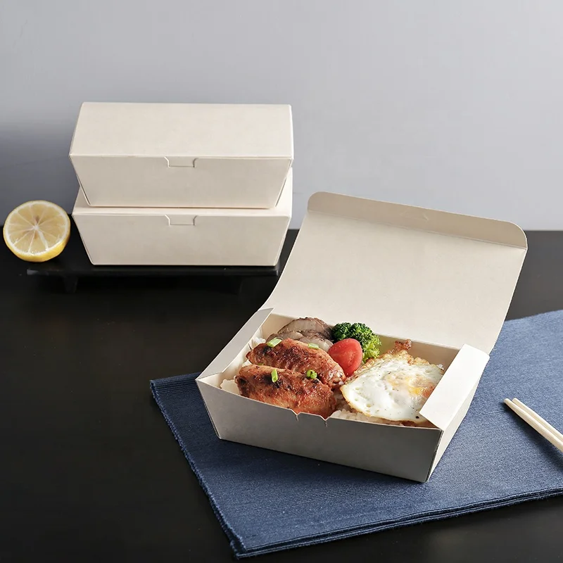 Hot sale custom made paper fast food chips fried chicken box packaging paper take box