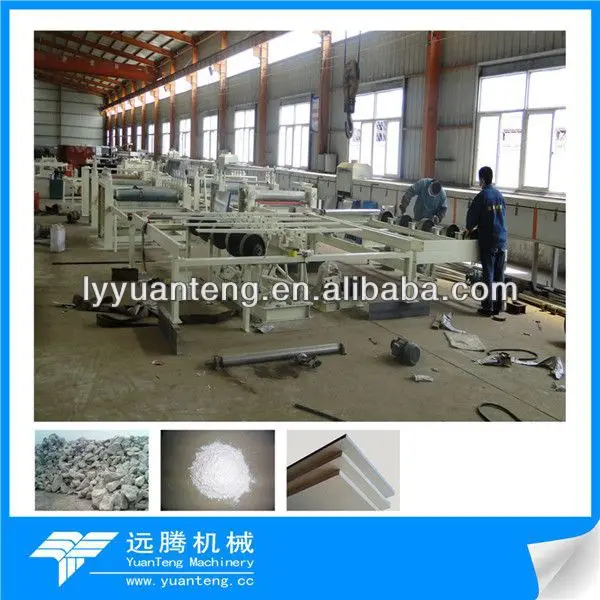 Automation building machine for ceiling gypsum board