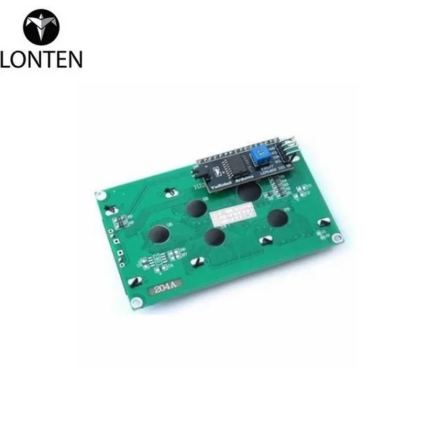 Lonten Electronic Part 5V IIC/I2C 2004 204 20 x 4 Character LCD Display Module Blue Screen For ard Project Interface I2C