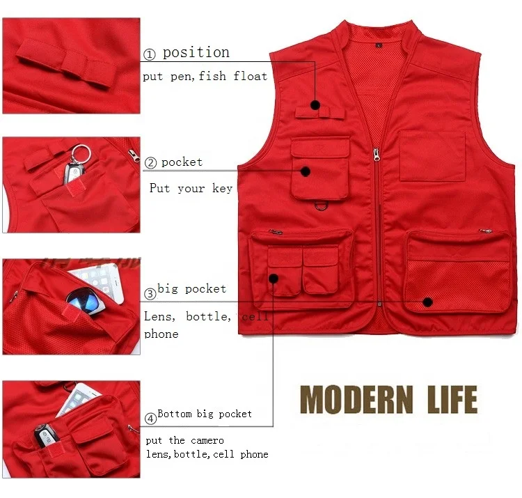 Высококачественный дышащий сетчатый мужской жилет, верхняя одежда для мужчин, рабочая одежда, мужской жилет с несколькими карманами, рабочая безрукавка