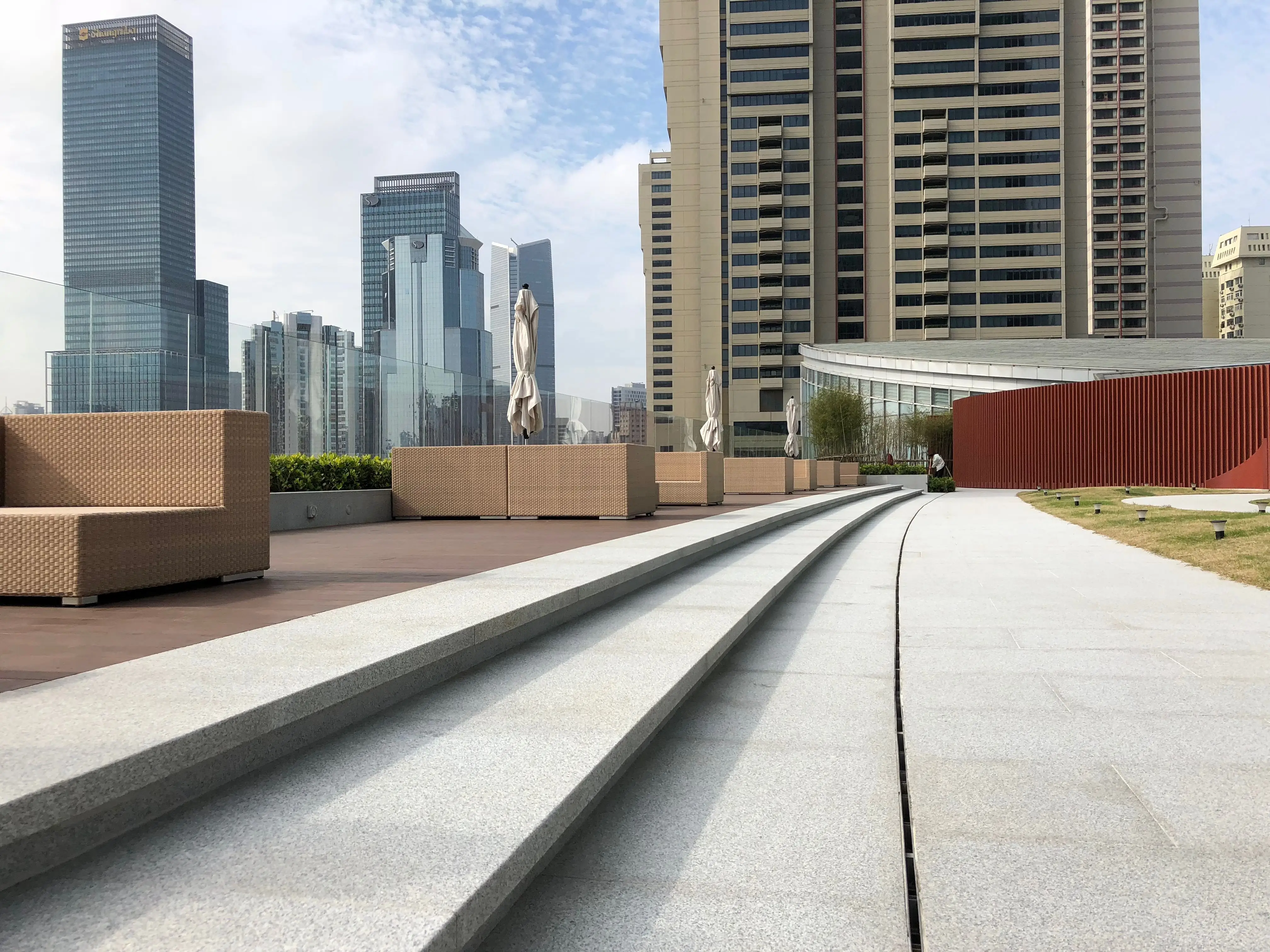 
MEA outdoor slot cover polymer drain channel 