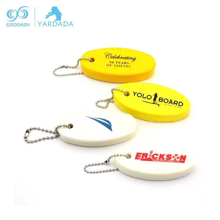 Promotional Logo floating keychains personalized keyring for boats
