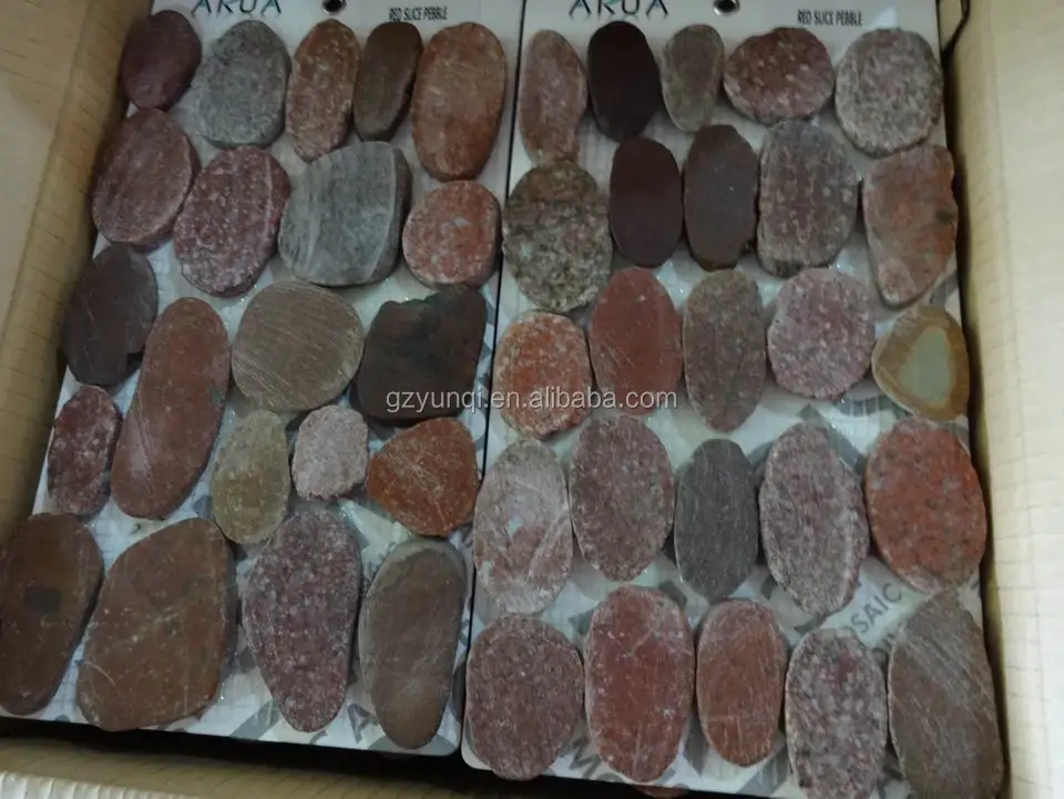 mesh cobblestone pavers  polished Cobblestone and Pebble Stone for landscaping