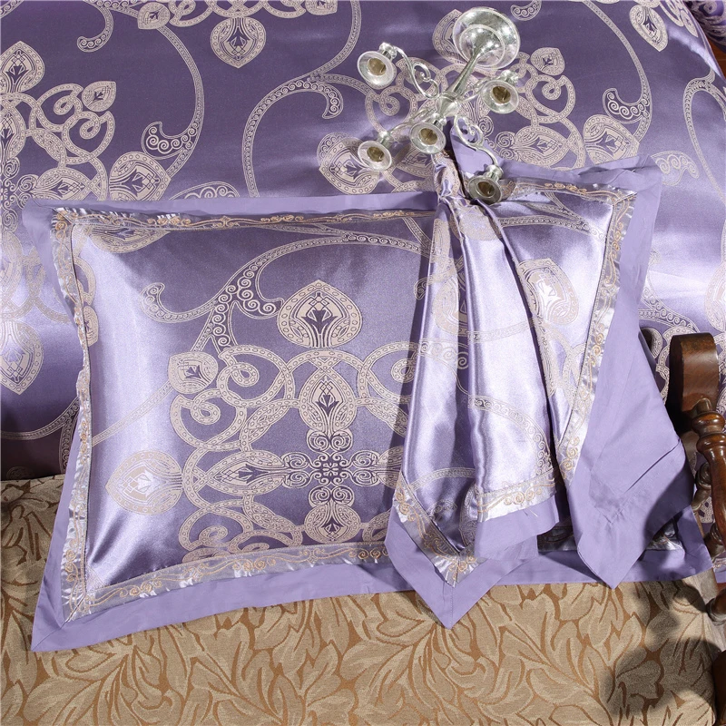 High Quality 100% Cotton and Satin Jacquard Polyester Fabric Adult Sexy Royal Wholesale Home Wedding Bedding Set