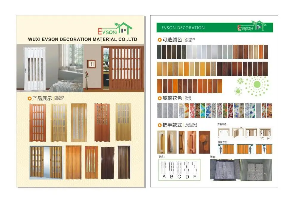 Partition Wall PVC Sliding Folding Accordion Doors