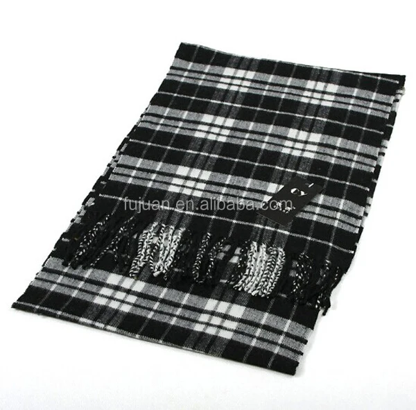 Модный шотландский кашемировый шарф для мужчин в разных цветах