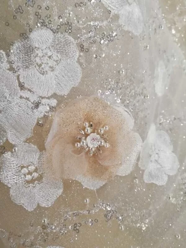 
2019 Ball Gown Luxury Bridal Gown Long Sleeve Latest Wedding Dress 