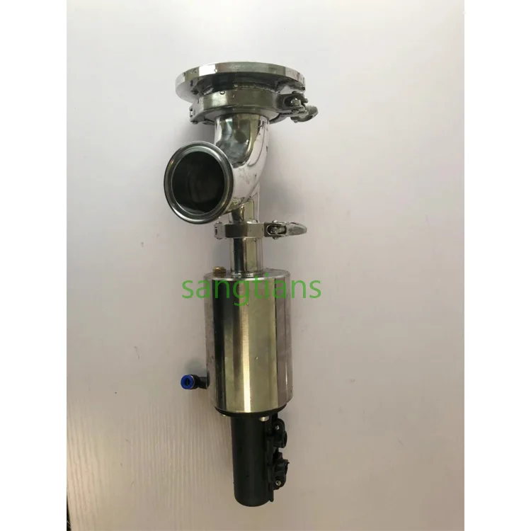 SS316L/SS304 Sanitary Manual/Pneumatic Control Tank Bottom Seat Valve Manufacturer