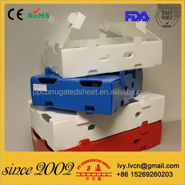 High Quality Lightweight and Strong Polypropylene Plastic Folding Storage Boxes