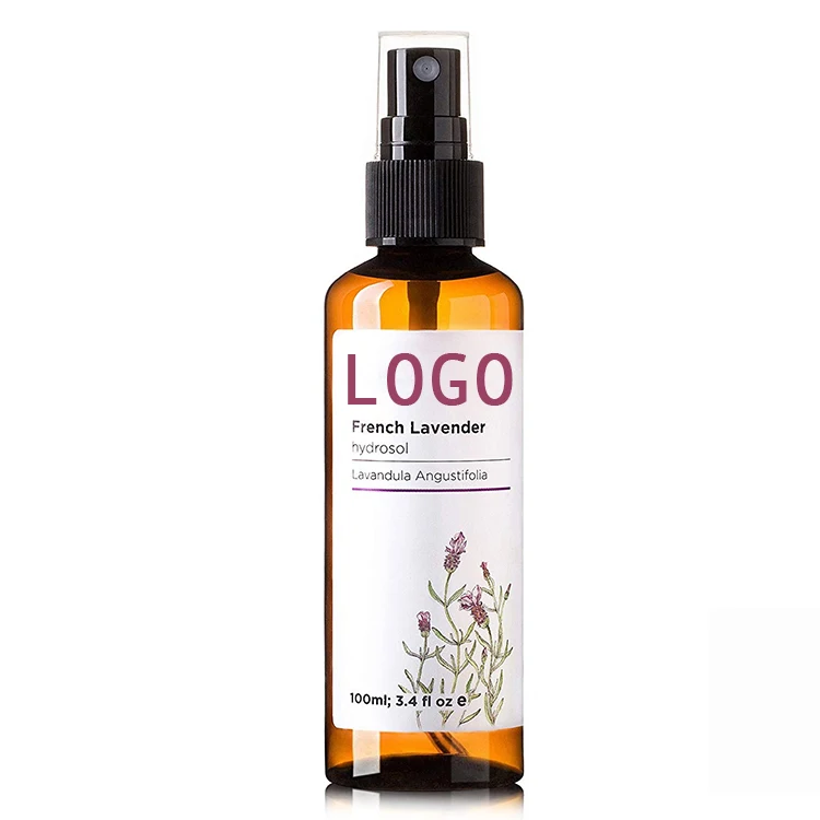 OEM Wholesale 100% Pure Rose Geranium Lavender Floral Water Hydrosol Spray Mist for Face