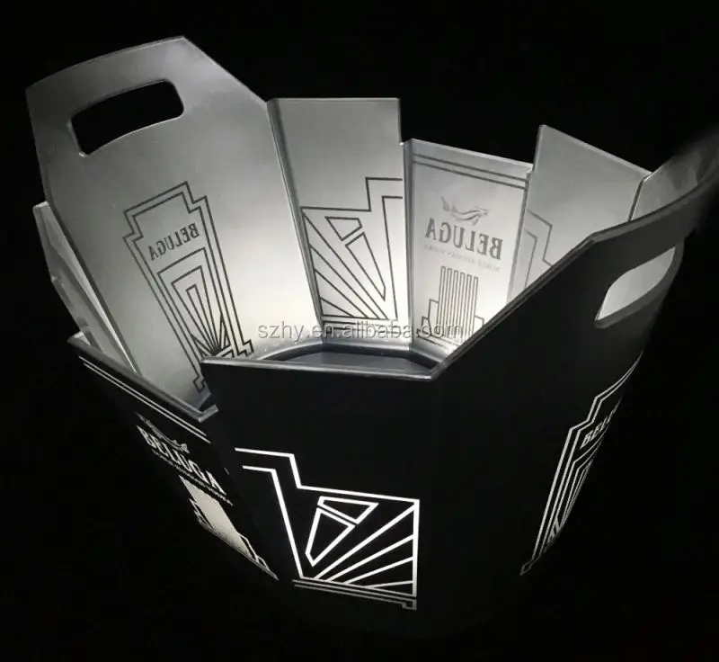 New design champagne Beluga club led Ice Bucket