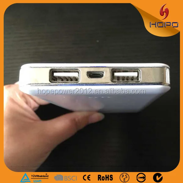 Супер тонкий 12000 мАч зарядное устройство двойной usb зарядное устройство powerbank для Philips Xiaomi