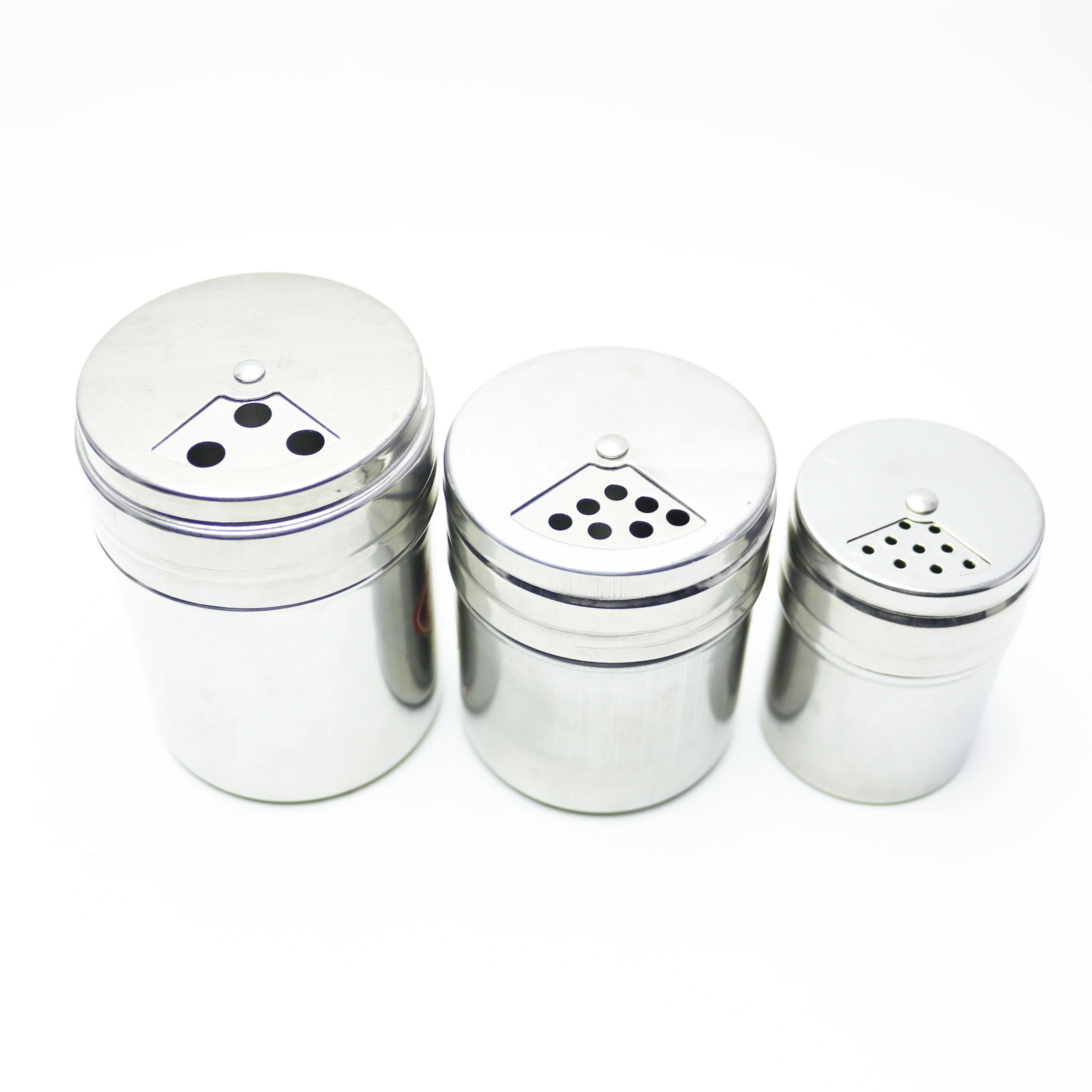 hot-selling custom stainless steel spice tin with spice shaker for spice pepper and salt  AJ-74D