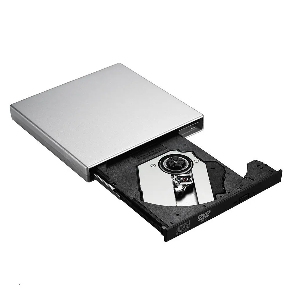 External DVD Drive Optical Drives USB DVD ROM Player CD-RW Burner Writer Recorder Portatil for Laptop Computer pc Windows 7/10