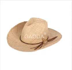 Wholesale farmers wide brim straw hats sombrero cowboy  hats