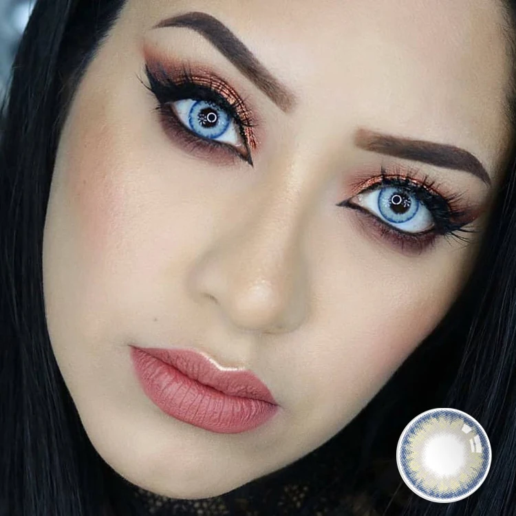 Factory directly Meetone Pro blue colored eye contact lenses wholesale