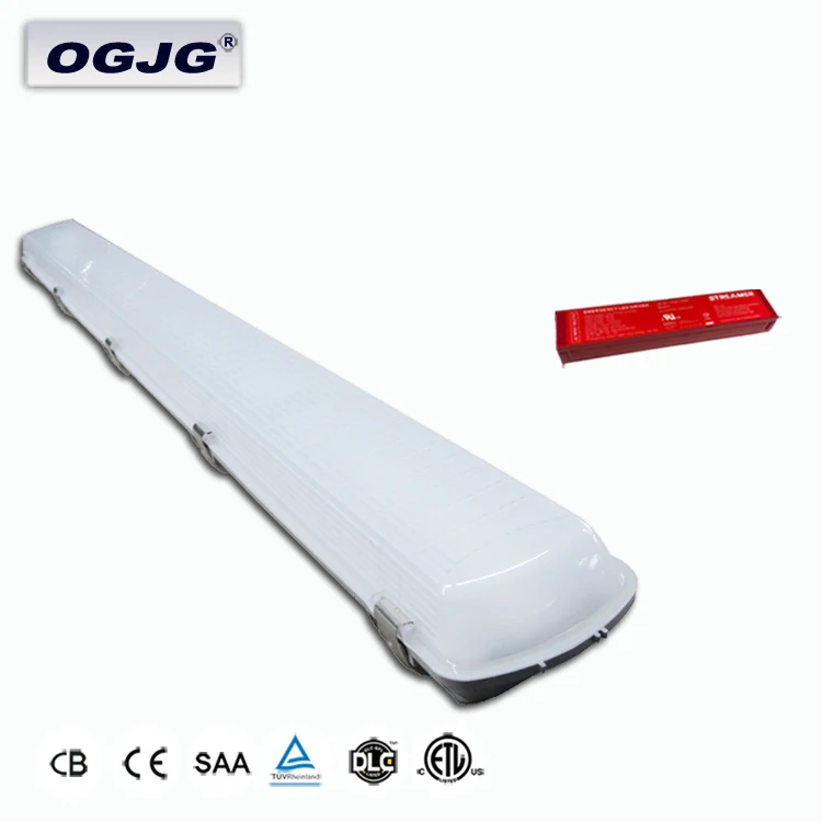 Оптовая цена завода плотины Ip65 Tri-Proof светодиодные предприятиях пищевой промышленности 2ft 4ft 5ft пыле потолочный светильник