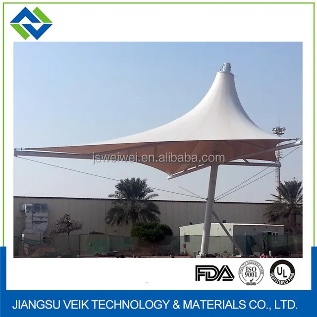 PTFE architectural roofing materials car shade