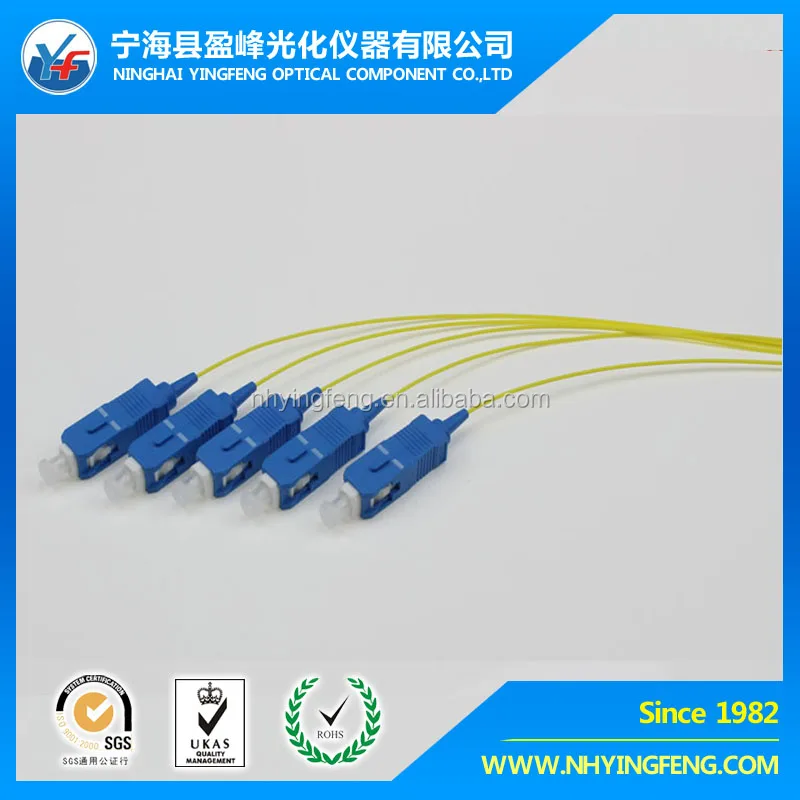 Good Quality Low Price SC SM SX 0.9mm 900um Pigtail 9/125 1 Meter (3.3ft) Fiber Optic Pigtail