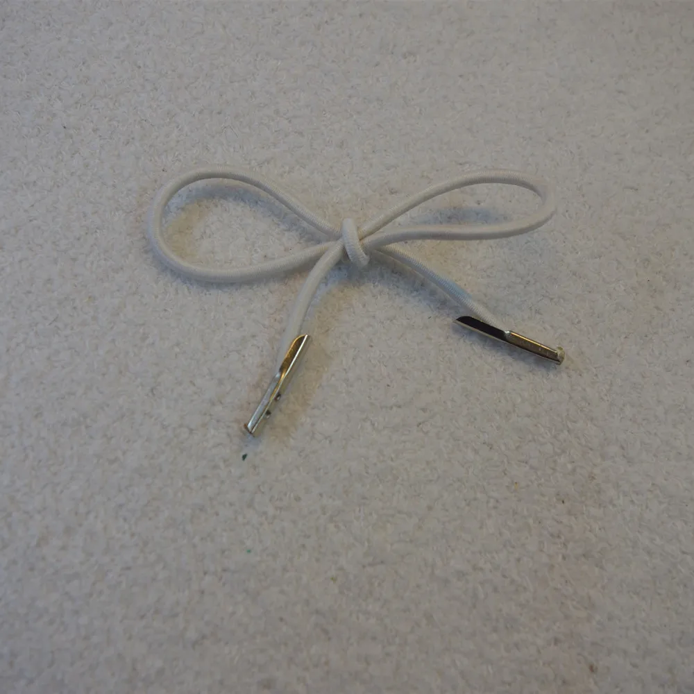 
Recyclable Custom Metal Tips Elastic Cord Shoelace 