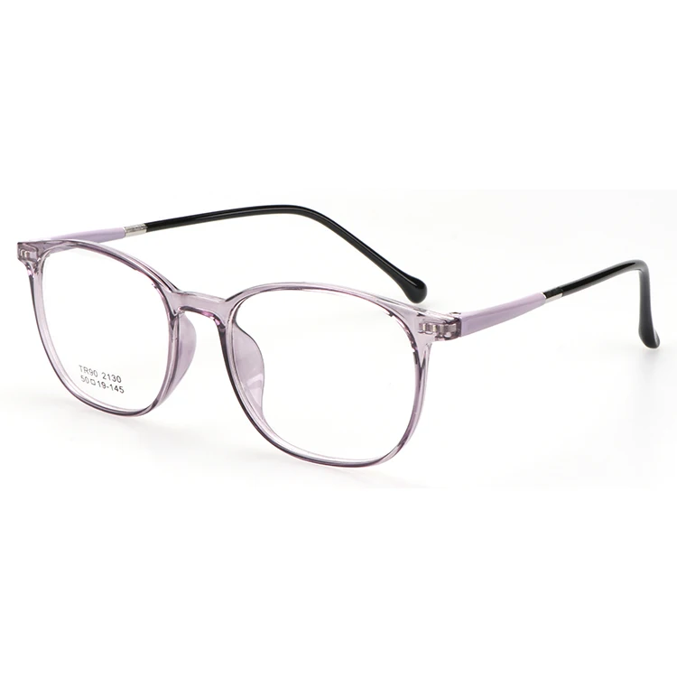 Transparent TR90 Vintage Retro Mens Womens Soft Superlight Square Optical Glasses
