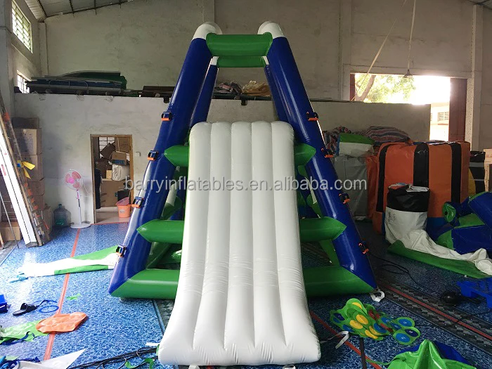Outdoor lake adult water slides inflatable aqua slide pool large inflatable floating water slide