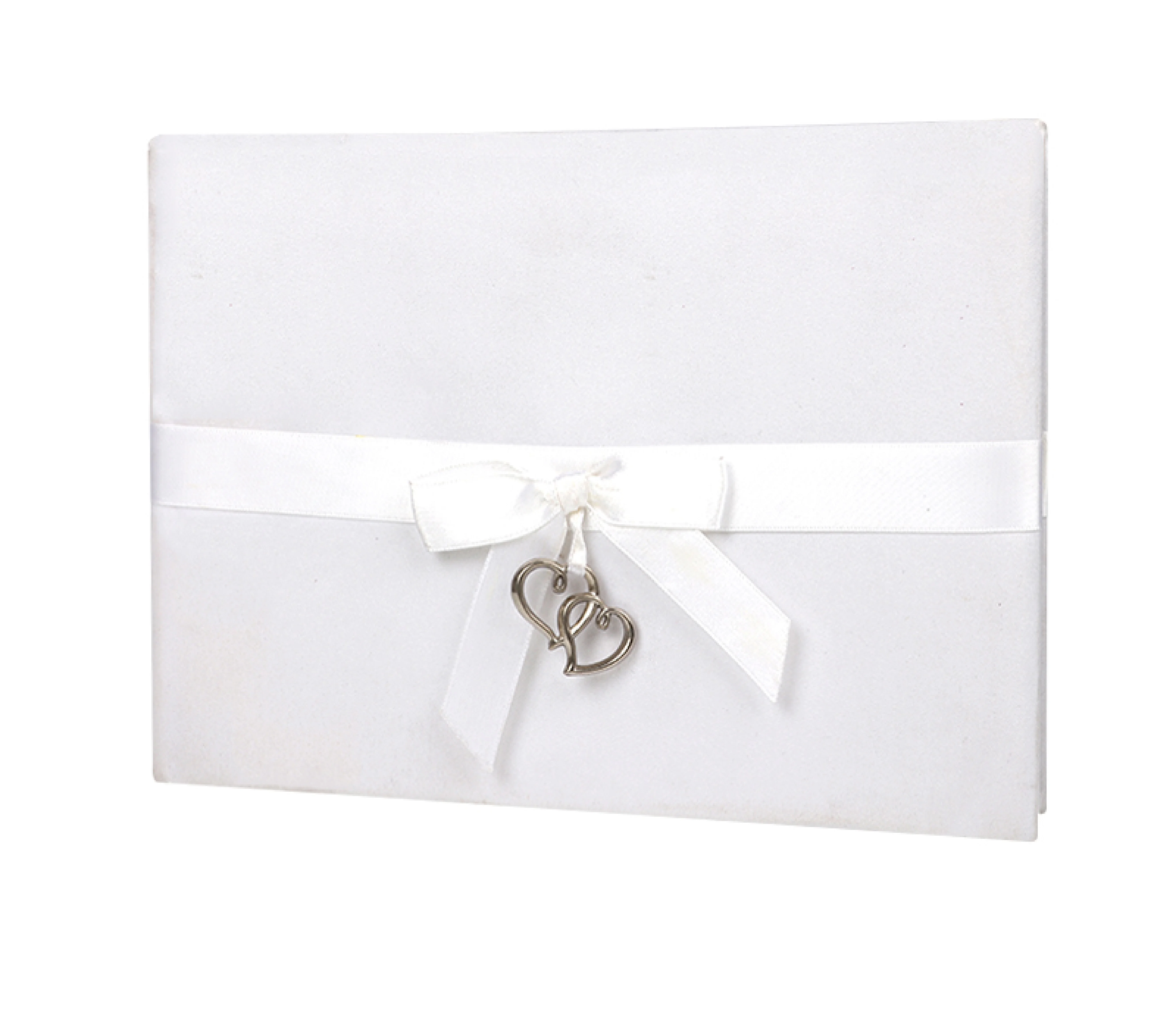 A5 Wedding collection Cotton Fabric Wedding Guest Book with signature pen holder