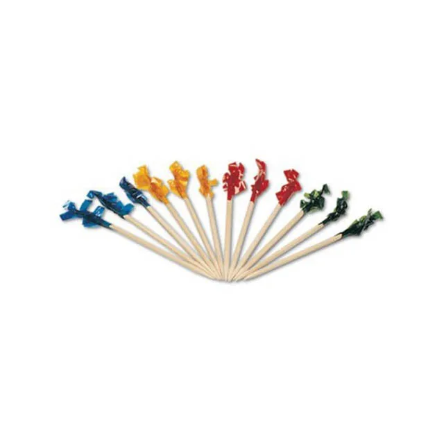 Party use decorative parasol  cellophane frill toothpicks  picks sticks