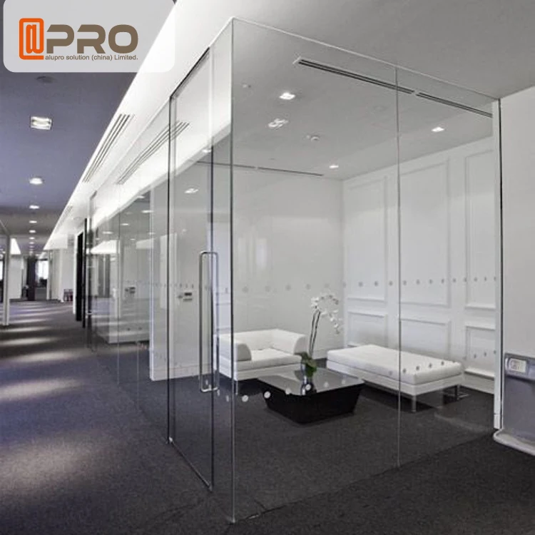 2021 latest design office partition wall commercial price aluminium partition wall board half glass office partition wall