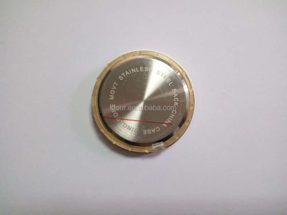 37mm metal bezel inserts quartz mini clock insert